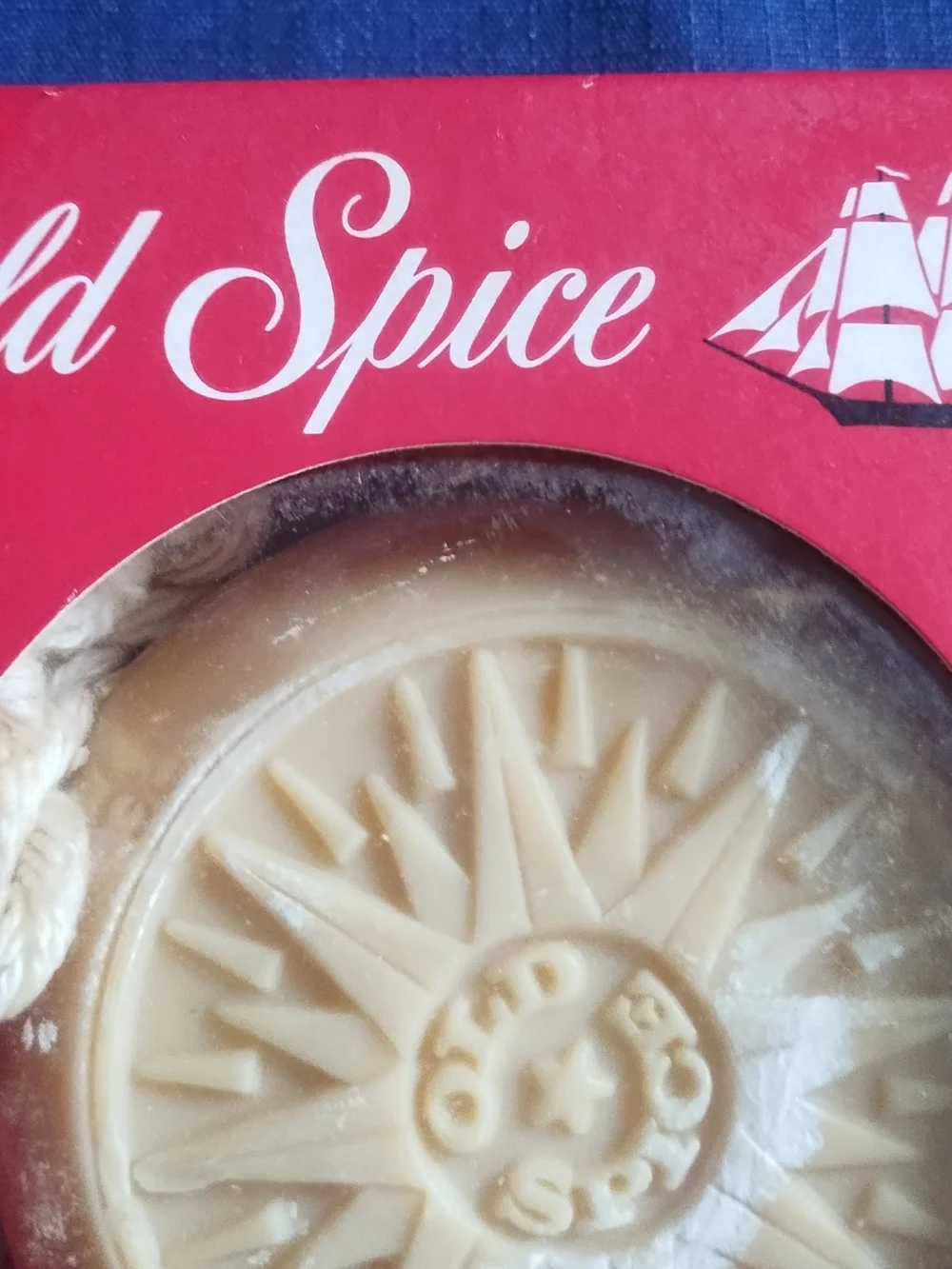 Vintage Old Spice Shower Soap on a Rope